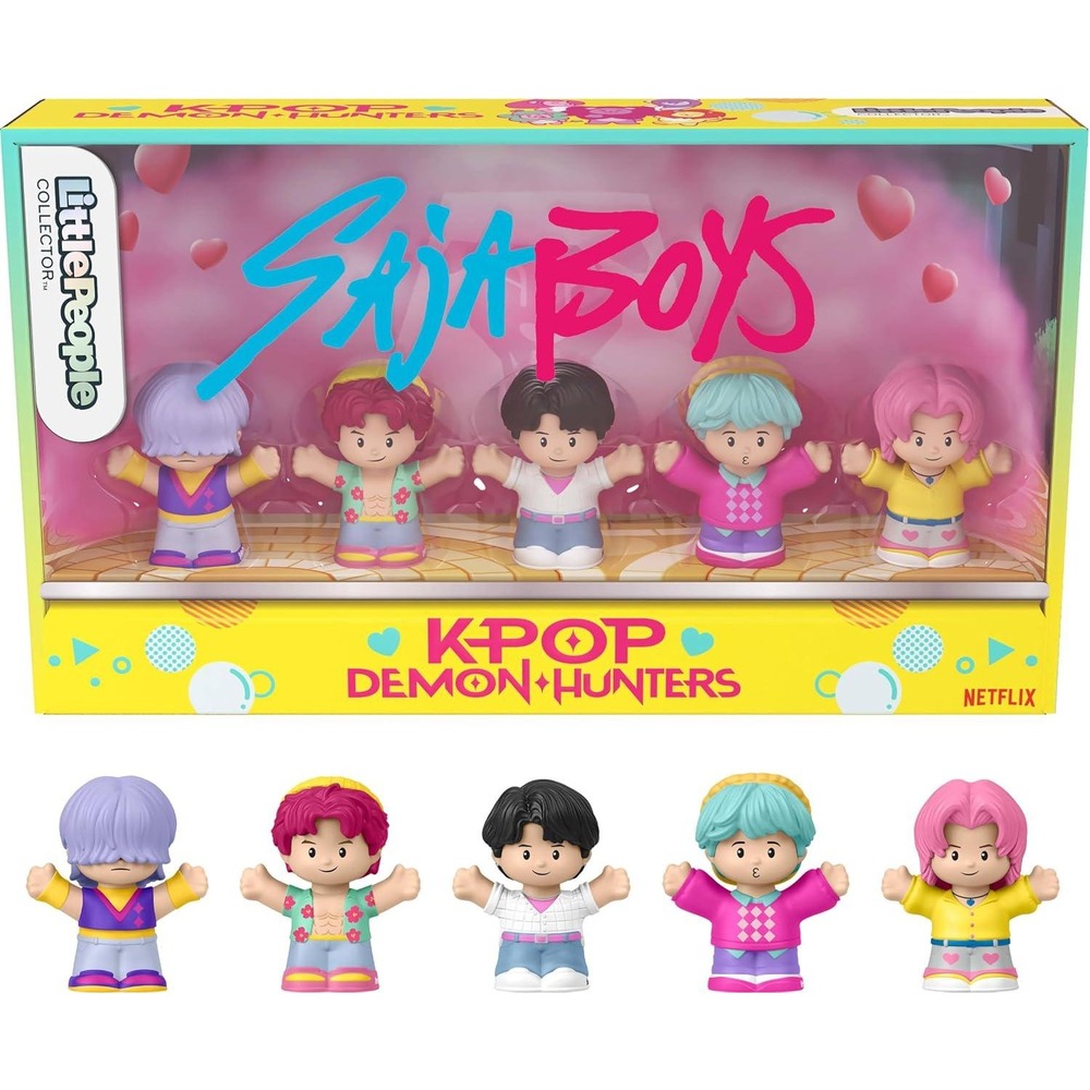 Little People Collector K-Pop Demon Hunters Saja Boys 5 Figure Set Kids OS